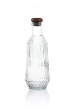 بطری شیشه ای آب و شربت درب چوبی