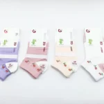 جوراب مچی نخ پنبه گل دار