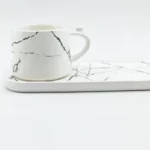 ماگ بشقاب دار طرح سنگ مرمر|فروش عمده و تکی