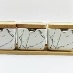 پاسماوری سرامیکی سه عددی طرح سنگ مرمر|فروش عمده و تکی